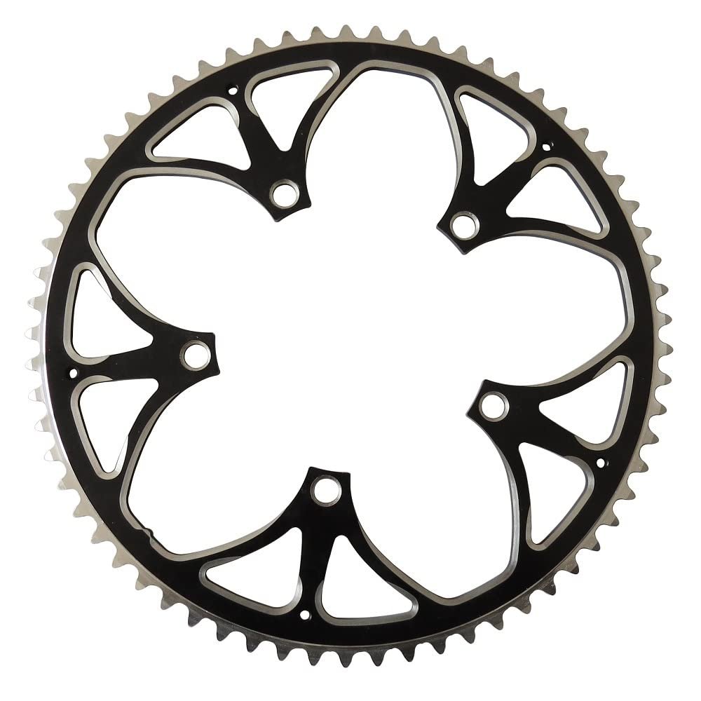 MYEEI Road Bicycle Chain Wheel 130 BCD 65T Aluminum Alloy CNC Road Bicycle Chainring Crankset Folding Bikes Chainwheel Black Single Plate