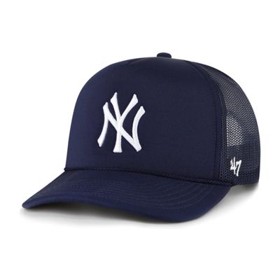 47 MLB Unisex-Adult Foam Mesh Trucker Snapback Adjustable Hat Cap (New York Yankees)