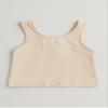 Kurve Premium Girls Seamless Supersoft Sleeveless Crop Tank Top - Stretchy Bra, UV UPF 50+ (Made in USA), Pebble, 4 Years- 8 Years view 3
