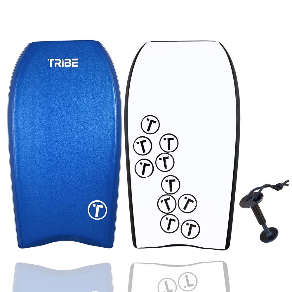Tribe JL Customs Collab Tanker Big Guy Bodyboard w/Plug-43.5-BU/BU/WH