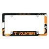 NCAA Tennessee Volunteers Wave 12" x 6" Chrome All Over Automotive License Plate Frame for Car/Truck/SUV view 1