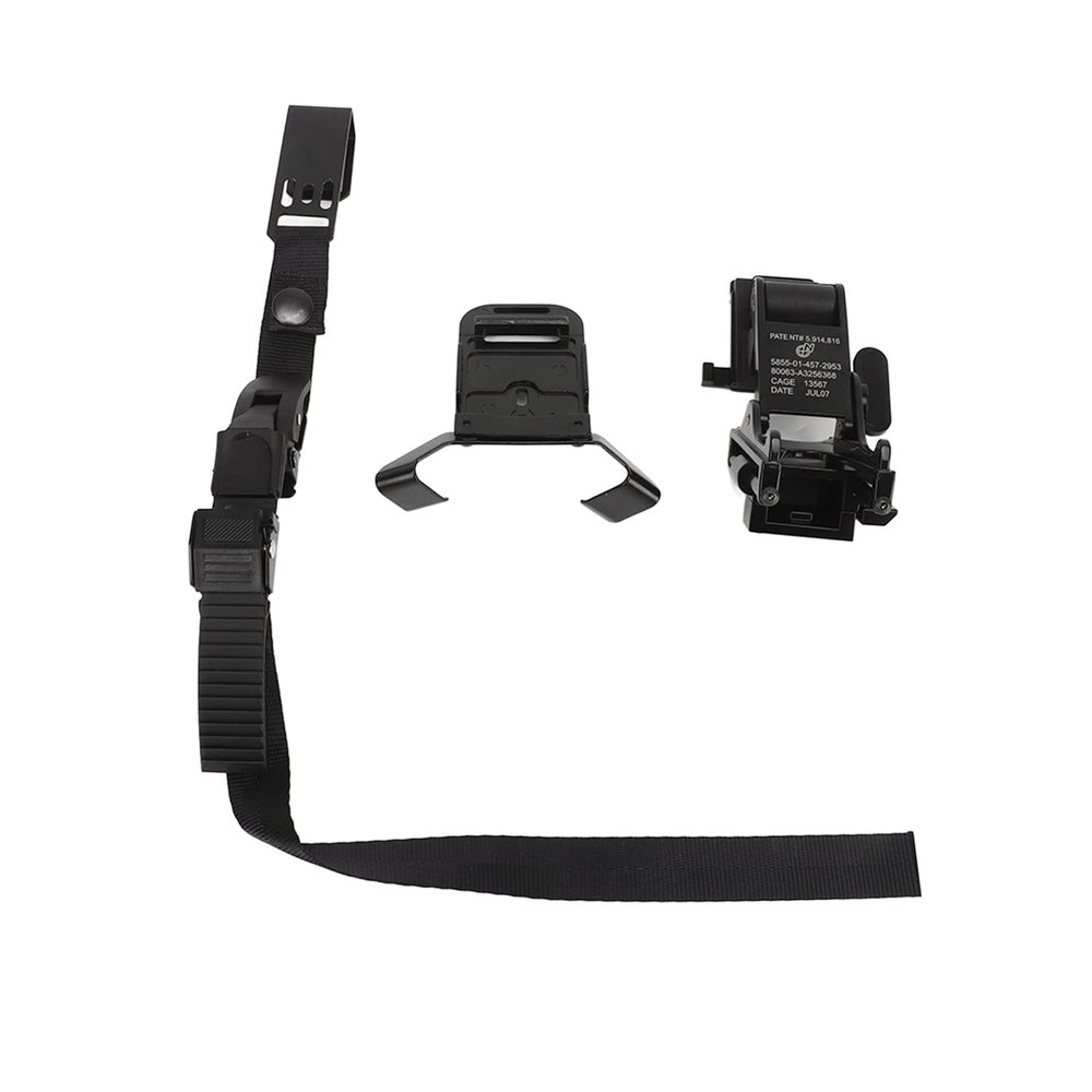 Night Vision Goggles Helmet Mount, NVG Helmet Mount Solid Ergonomic Durable for Desert Use (M88 Bracket + Pull Rope + Tipper)
