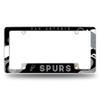 NBA Basketball San Antonio Spurs Wave 12" x 6" Chrome All Over Automotive License Plate Frame for Car/Truck/SUV view 1