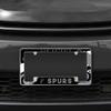 NBA Basketball San Antonio Spurs Wave 12" x 6" Chrome All Over Automotive License Plate Frame for Car/Truck/SUV view 2