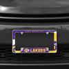 NBA Basketball Los Angeles Lakers Wave 12" x 6" Chrome All Over Automotive License Plate Frame for Car/Truck/SUV view 2
