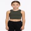 Kurve Girls' Seamless Sleeveless Crop Tank Top for Dance & Everyday view 2