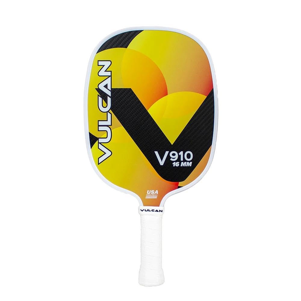 Vulcan | V900 Pickleball Paddle Series | Hybrid Performance | Polypropylene Core - Quatro-Carbon Fiber Surface | USAP Approved | Topaz