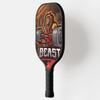 TigerTail Sports Lion Beast Colorful Design Pickleball Paddle, USA Pickleball Approved, Black Trim view 2