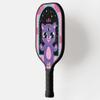 TigerTail Sports Purple Cat Colorful Design Pickleball Paddle, USA Pickleball Approved, Black Trim view 2