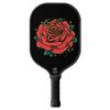 TigerTail Sports Red Rose Colorful Design Pickleball Paddle, USA Pickleball Approved, Black Trim view 1