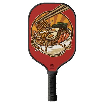 TigerTail Sports Ramen Soup Colorful Design Pickleball Paddle, USA Pickleball Approved, Black Trim