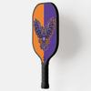 TigerTail Sports Orange & Purple Owl Design Colorful Design Pickleball Paddle, USA Pickleball Approved, Black Trim view 2