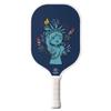 TigerTail Sports Liberty Fireworks Colorful Design Pickleball Paddle, USA Pickleball Approved, White Trim view 1