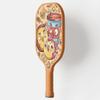 TigerTail Sports Coffee Cartoon Colorful Design Pickleball Paddle, USA Pickleball Approved, Tan Trim view 2