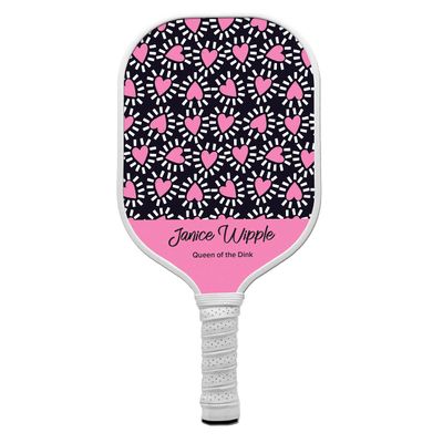 TigerTail Sports Custom Pickleball Paddle, USA Pickleball Approved (White Trim, 2135 Design)