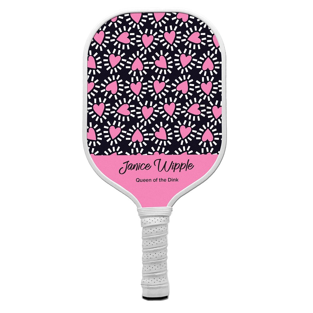 TigerTail Sports Custom Pickleball Paddle, USA Pickleball Approved (White Trim, 2135 Design)
