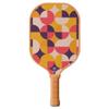 TigerTail Sports Groovy Design Colorful Design Pickleball Paddle, USA Pickleball Approved, Tan Trim view 1