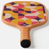 TigerTail Sports Groovy Design Colorful Design Pickleball Paddle, USA Pickleball Approved, Tan Trim view 4