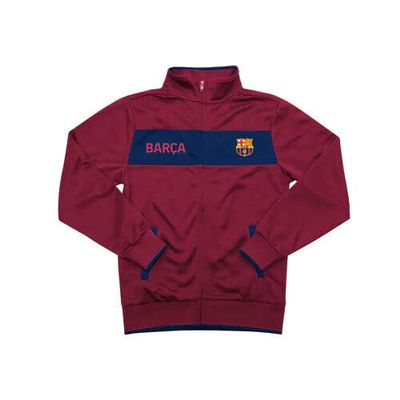 Icon Sports Youth Replacement for Barcelona Jacket Zipper Soccer Jacket Home Red - YM