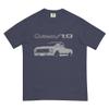 1972 Chevy C10 Restomod Slammed Low Rider Pickup Truck Club Show Custom 10 Mens Garment-Dyed Heavyweight t-Shirt True Navy view 1