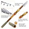 SUNESA Fishing Poles Telescopic Rock Fishing Rod High Carbon Fiber Carp Feeder Bait Casting Fishing Rod Tackle Pole 1.8m-3.6m Telescopic Fishing Rod (Size : 3.6m) view 4