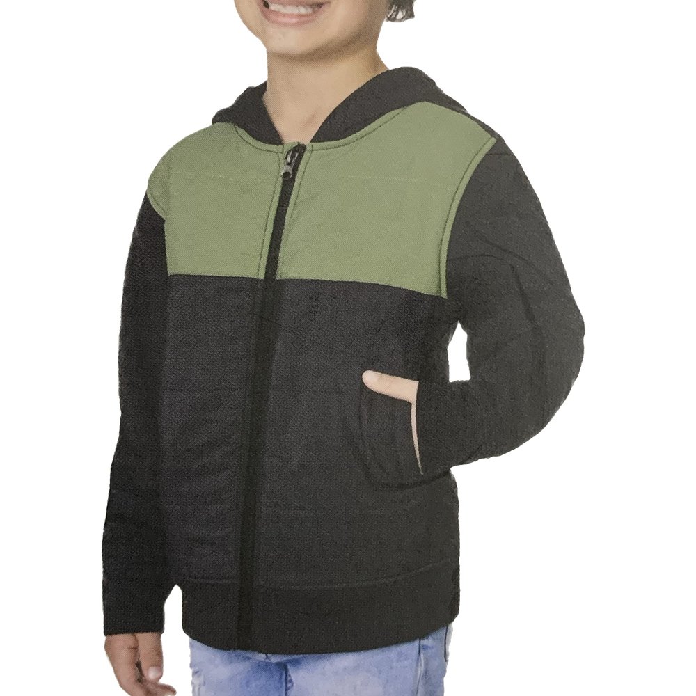 Glacier Performance Youth Boy's Fleece Lined Full Zip Hooded Jacket (as1, alpha, m, regular, regular, Black)