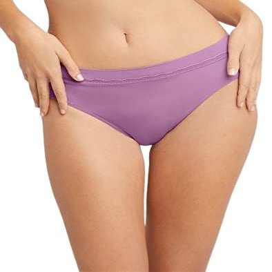 Bali Womens One Smooth U Modern Microfiber High Leg Panty, 7, Tinted Lavender
