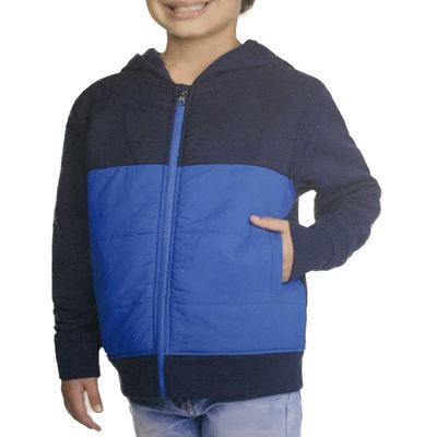 Glacier Performance Youth Boy's Fleece Lined Full Zip Hooded Jacket (as1, alpha, l, regular, regular, Navy)