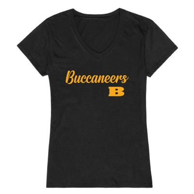 W Republic Beloit College Buccaneers Women's Script Tee T-Shirt - Black, Medium
