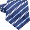 Geotae Zerun New Classic Men's Striped Silk Tie Necktie (Blue) view 2