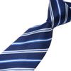 Geotae Zerun New Classic Men's Striped Silk Tie Necktie (Blue) view 3