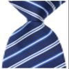 Geotae Zerun New Classic Men's Striped Silk Tie Necktie (Blue) view 4
