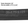 RUTU 26 Inch Bike Tubes,26x1.75/2.125 Inner Tube with 32mm Schrader Valve and Installation Accessorie - Compatible with 26x2.125 24x1.95 Bicycle Tube - Premium Heavy Butyl Inner Tubev-2 Pack view 2