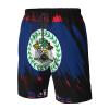 Belize Flag Belizean Men's Beach Shorts Drawstring Quick Dry Running Athletic Shorts Comfortable Loose Gym Shorts Swimsuit Pants with Pockets Medium White view 1