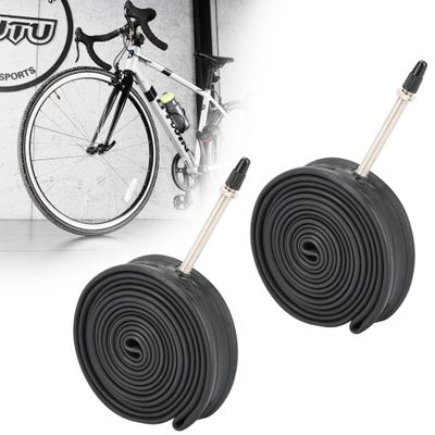 RUTU 70028/32c Inner Tube, 700 x 28-32c Road Bike Inner Tubeswith 60mm Presta Valve Premiumheavy Duty Butyl Inner Tube - 2 Pack