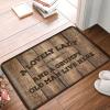 Abipuir Inside Door Mats for Home Entrance A Lovely Lady and A Grumpy Old Man Live Here Rug Mat Shoes Man Cave Accessories and Decor (Size : 65X90CM) view 1