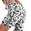 Dalmatian Pattern Women's Yoga Shorts High Waist Biker Workout Running Pants with Pockets view 3