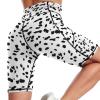 Dalmatian Pattern Women's Yoga Shorts High Waist Biker Workout Running Pants with Pockets view 4