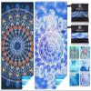 2 Pack Microfiber Lightweight Beach Towel Sand Free Quick Dry Absorbent Thin Compact Towels for Swimming Pool Camping Beach Accessories Large Easy Pack Travel Things for Vacation Essentials Gift view 1