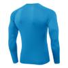 Blue Compression Shirts Men Long Sleeve Cool Dry Athletic Workout Running T-Shirts Tops Sports Baselayer Undershirts view 3