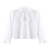 WinChang Children's Ruffle Pirate Shirts Renaissance Medieval Long Sleeve Turndown Shirt Steampunk Vampire Gothic Costume White 6 Years view 4