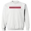 CornBorn Nebraska Huskers Pullover - Crewneck Fleece Nebraska Huskers Horiz Stripe - White - Medium view 1
