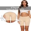 Molasus Womens Boxer briefs Cotton Boy Shorts Underwear Anti Chafing Bike Short Long Leg Under Shorts Beige 4 Pack Medium view 2