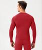 Red Compression Shirts Mens Long Sleeve Cool Dry Athletic Workout Running T-Shirts Tops Sports Baselayer Undershirts view 3