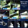 Bud K Rechargeable LED Headlamp, 1200 Lumens Super Bright Headlamp Flashlight, 8 Modes, 135 Adjustable, IPX7 Waterproof Head Lamp for Camping, Running, Climbing, Hiking view 3