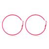 70s 80s Round Circle Earrings Fluorescence Hoop Earrings Colorful Retro Neon Big Round Earrings for Women Jewelry Gifts-rose view 1