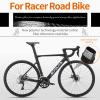 SAVADECK Carbon Disc Road Bike, Integrated Design Racing Bicycle Carbon Frame Carbon Fork with Shimano SORA R3000 Derailleur System 18 Speed Disc Brake Road Bike for Men or Women(Black,56cm) view 2