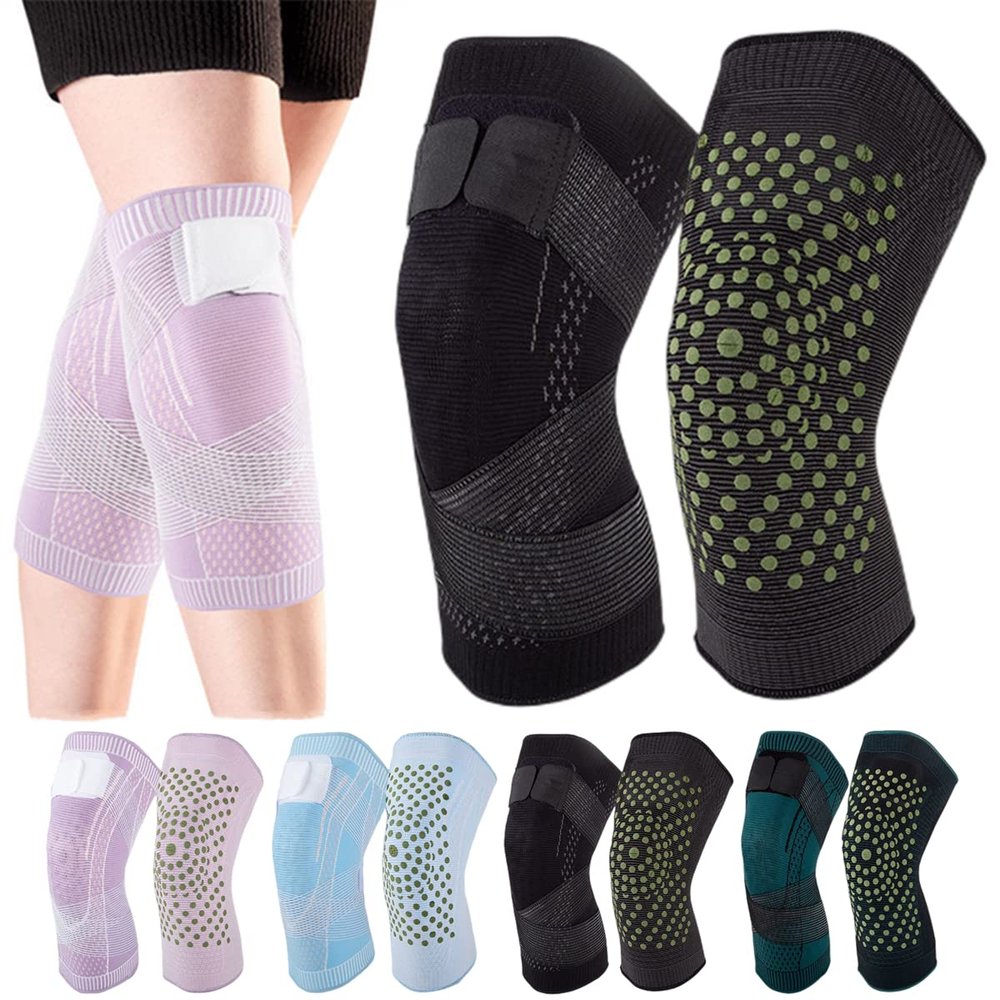 Zhongle 2023 New Destinek Knee Brace,Destinek Knee Compression Sleeve Women,Destinek Knee Wrap for Knee Pain Women and Men (B-Black,Large)