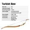 Deerseeker Archery 52" Recurve Bows Traditional Longbow Handmade Turkish Horsebow Set Ambidextrous Bow for Adults & Youth Practice Target Shooting (Turkish 30lbs) view 2