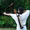 Deerseeker Archery 52" Recurve Bows Traditional Longbow Handmade Turkish Horsebow Set Ambidextrous Bow for Adults & Youth Practice Target Shooting (Turkish 30lbs) view 4